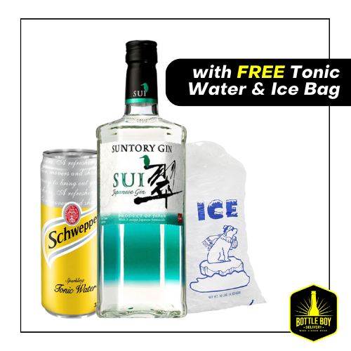 750ml Suntory Sui Gin (FREE Tonic Water & Ice)
