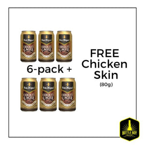 San Miguel Chocolate Lager Can (Bundle 6) w/ FREE Chicken Skin