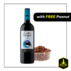 750ml Gato Negro Merlot (FREE Peanut)