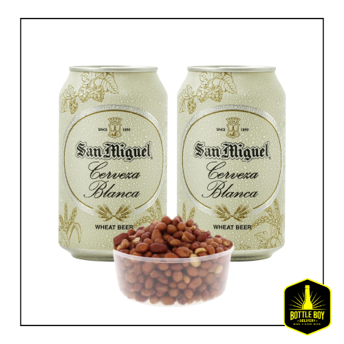 350ml Cerveza Blanca Can (Bundle 2) w/ FREE Beer Nuts